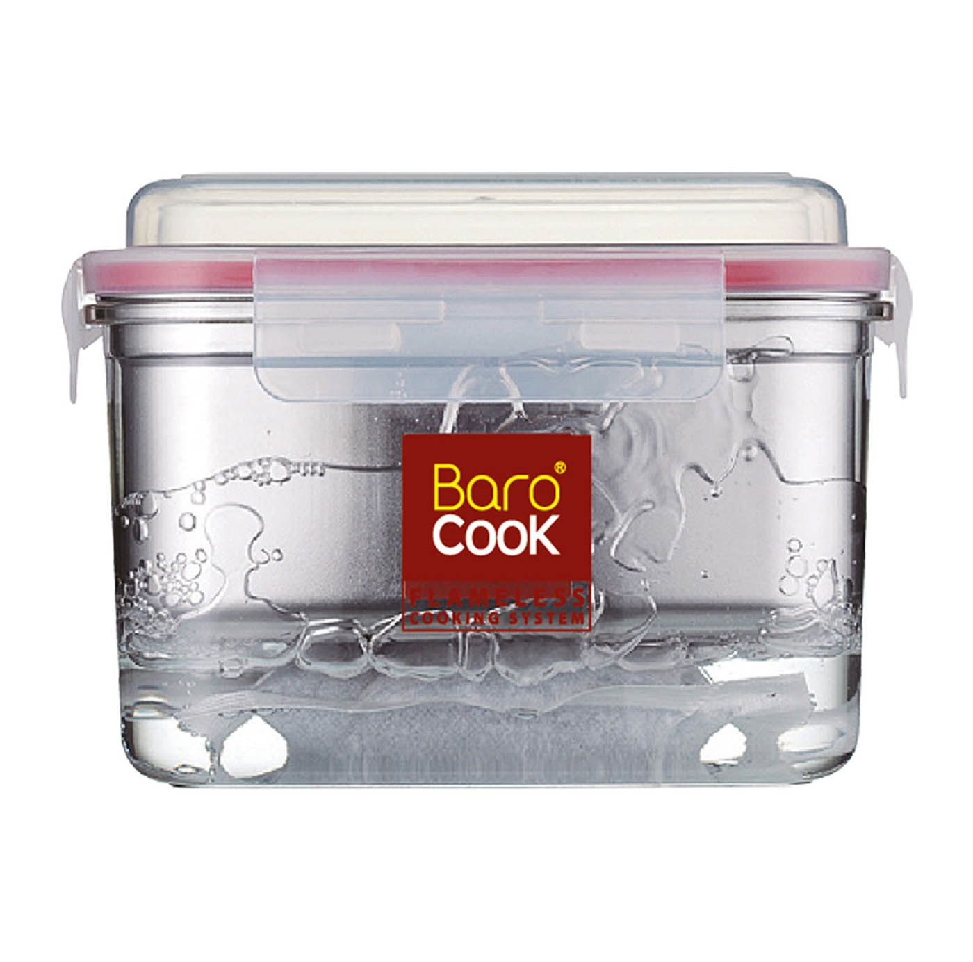 Cook & Heat Rectangular glass food container with patented