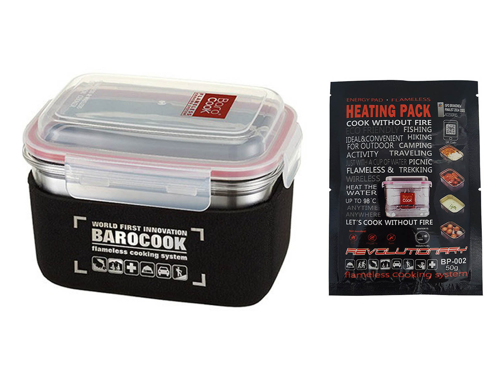 Cook without fuel or fire Barocook Flameless Cooker Rectangle US Distributor 